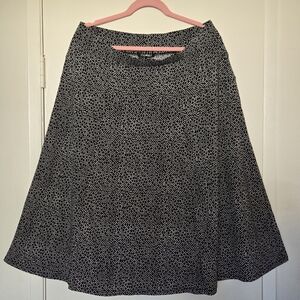 Roz & Ali Black and White Circle Skirt